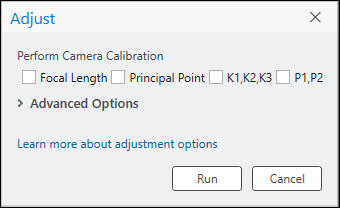 Adjustment settings