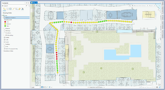 Areas on a map with different levels of accuracy Areas on a map with different levels of accuracy