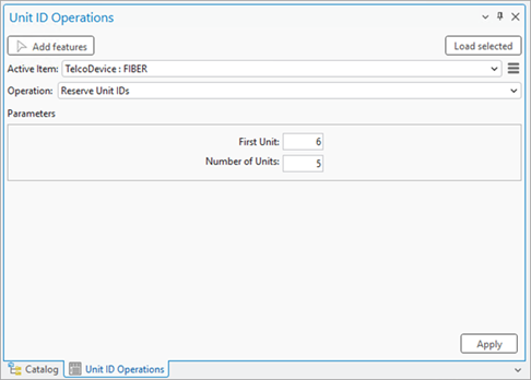 Using the Reserve Unit IDs operation on the Unit ID Operations pane to create an intentional gap in the unit identifier space Using the Reserve Unit IDs operation on the Unit ID Operations pane to create an intentional gap in the unit identifier space