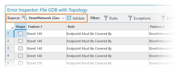 Error Inspector Validate Error Inspector Validate