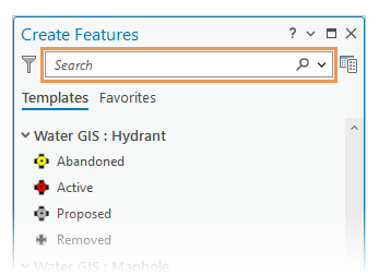 Create Features Search box Create Features Search box