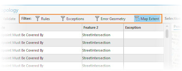 Error Inspector Filter Error Inspector Filter