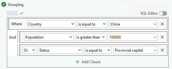 An example of a definition query. An example of a definition query.