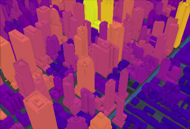 3D scene of New York City 3D scene of New York City