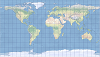 An example of the equidistant cylindrical map projection An example of the equidistant cylindrical map projection