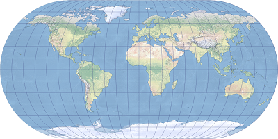 An example of the Eckert III projection An example of the Eckert III projection