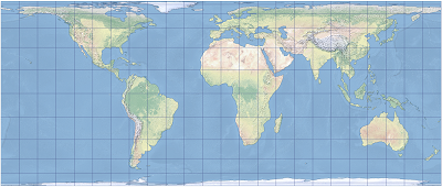An example of the Behrmann projection An example of the Behrmann projection