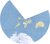 An example of the Krovak map projection An example of the Krovak map projection