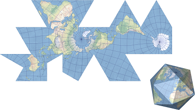 An example of the Fuller projection An example of the Fuller projection