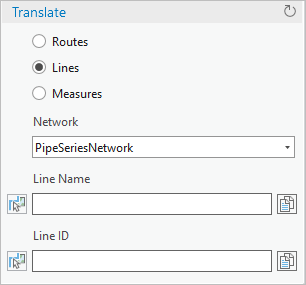 Translate dialog box with Lines chosen Translate dialog box with Lines chosen