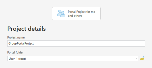 Project details page of the wizard Project details page of the wizard