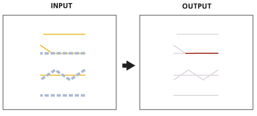 Intersect lines illustration Intersect lines illustration
