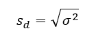 Equation for standard deviation Equation for standard deviation