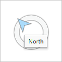 Navigator with north arrow highlighted Navigator with north arrow highlighted