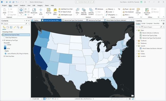 An ArcGIS Pro project An ArcGIS Pro project