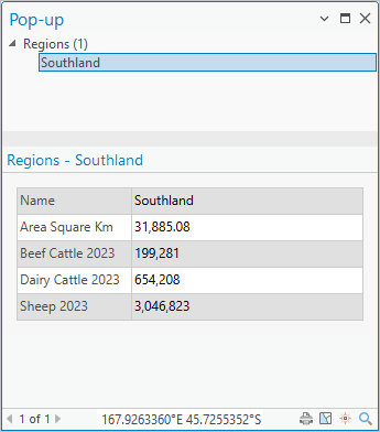 Pop-up for Southland region Pop-up for Southland region