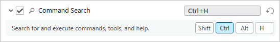 Updated shortcut for the Command Search command Updated shortcut for the Command Search command