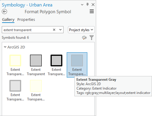 Extent Transparent Gray symbol Extent Transparent Gray symbol