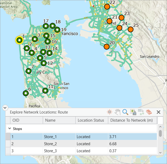 Selected input locations get populated in the overlay window Selected input locations get populated in the overlay window