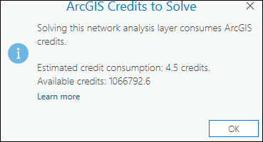 Estimated credit consumption and total credits available Estimated credit consumption and total credits available