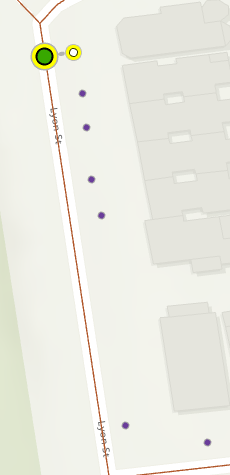 Input pont located on the map Input pont located on the map