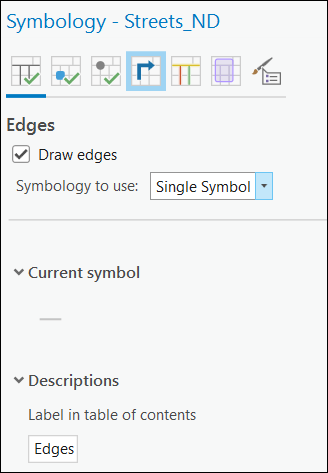 Single symbol assigned to all the edges. Single symbol assigned to all the edges.