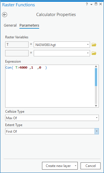 Calculator Properties parameters Calculator Properties parameters