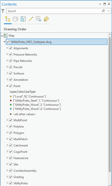 CAD file displayed in TOC CAD file displayed in TOC