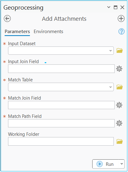 Add Attachments dialog box Add Attachments dialog box