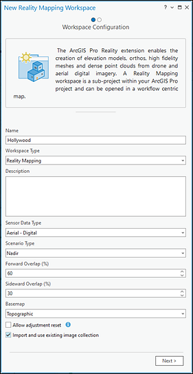 Workspace Configuration page for mosaic datasets Workspace Configuration page for mosaic datasets