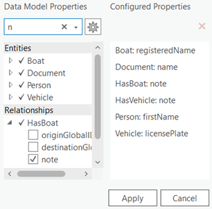 Properties that participate in the display column can have different names. Properties that participate in the display column can have different names.