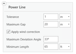 Power Line selection options Power Line selection options