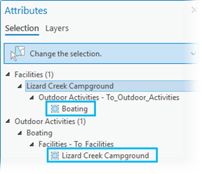 Updated Attributes pane Updated Attributes pane