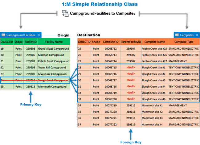 Simple one-to-many relationship class behavior when a parent record is deleted in the origin table Simple one-to-many relationship class behavior when a parent record is deleted in the origin table