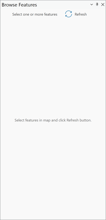 Browse Features pane open Browse Features pane open