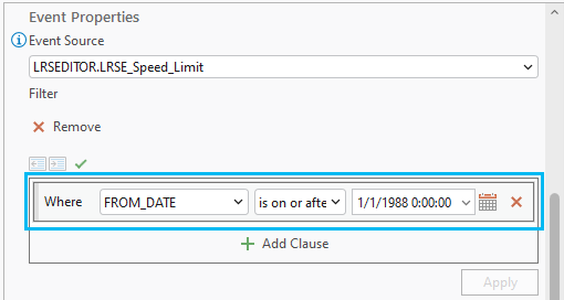 Event Source filter Event Source filter