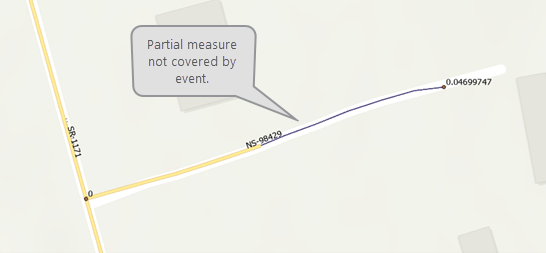 Speed limit event overlapping a route event Speed limit event overlapping a route event