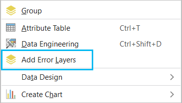 Add Error Layers Add Error Layers