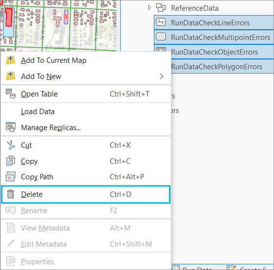 Delete Run Data Checks error tables Delete Run Data Checks error tables