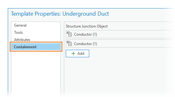 Containment tab Containment tab