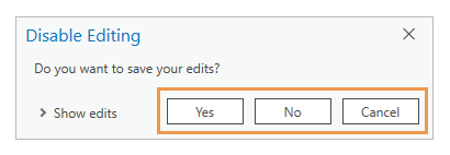 Disable Editing Disable Editing