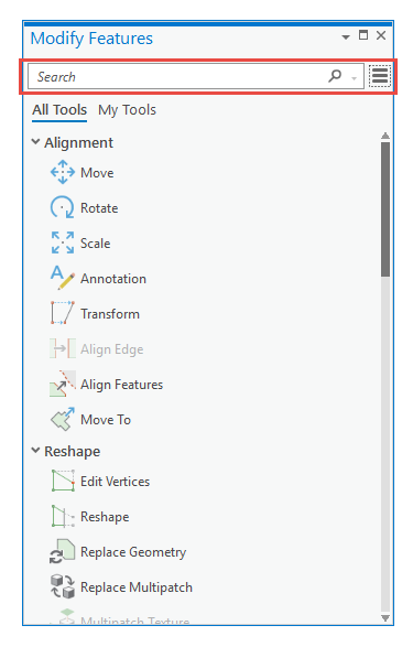 Modify Features Modify Features