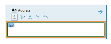 Annotation feature template text box Annotation feature template text box