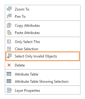 Select Only Invalid Objects Select Only Invalid Objects