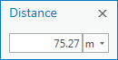 Distance dialog box Distance dialog box