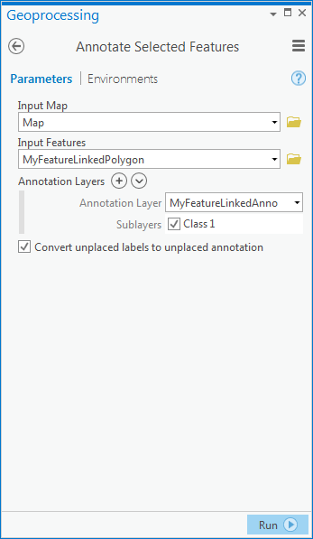 Annotate Selected Features Annotate Selected Features