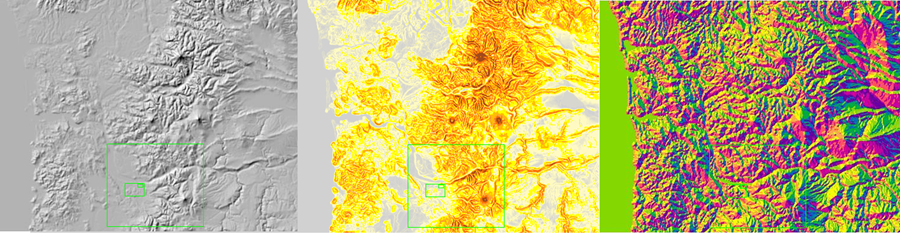 Elevation source layer analysis. Elevation source layer analysis.
