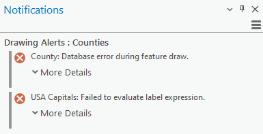 Drawing alerts in the Notifications pane Drawing alerts in the Notifications pane