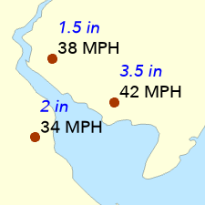Label placement example Label placement example