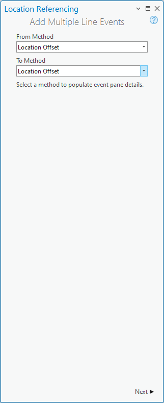 Add Multiple Line Events pane Add Multiple Line Events pane